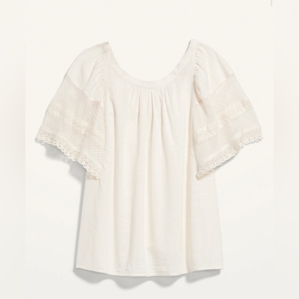 Old Navy size Small Swing top, white/ cream color.